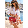 Sac à main en cuir 100% cuir avec poignée et bandoulière femme
