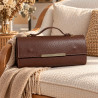 Sac à main en cuir 100% cuir avec poignée et bandoulière femme