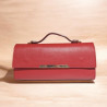 Sac à main en cuir 100% cuir avec poignée et bandoulière femme