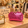 Porte-monnaie femme en cuir irisé 100% cuir avec fermeture zippée